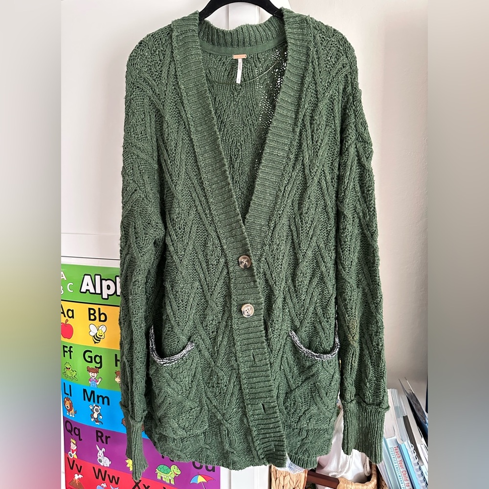 Free People Montana Cable Cardi